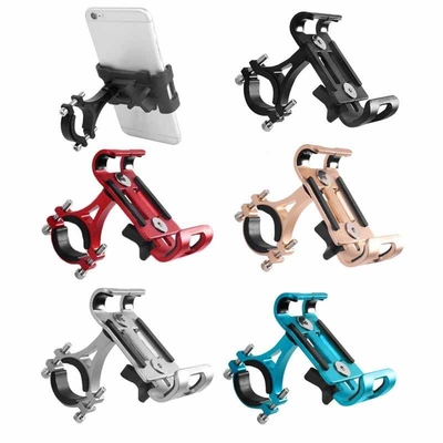ABS Metal Clips Quad Lock Motorcycle Handlebar Mount With Charger 5V 2.1A