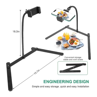 RoHS Overhead Flexible Gooseneck Phone Holder For Live Streaming Drawing