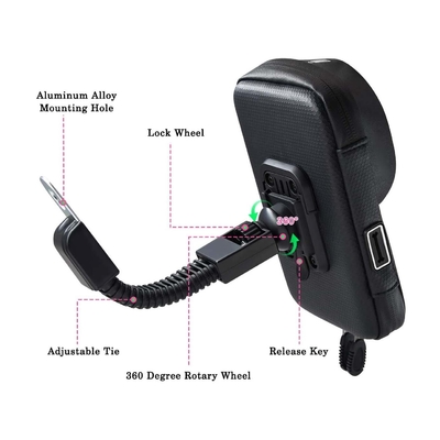 Universal Silicone Motorbike Phone Mounts 6 Inch Motorcycle Gps Holder