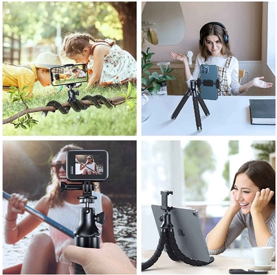 Universal multifunctional lazy phone holder Adjustable Selfie Stick Stand 20cm height